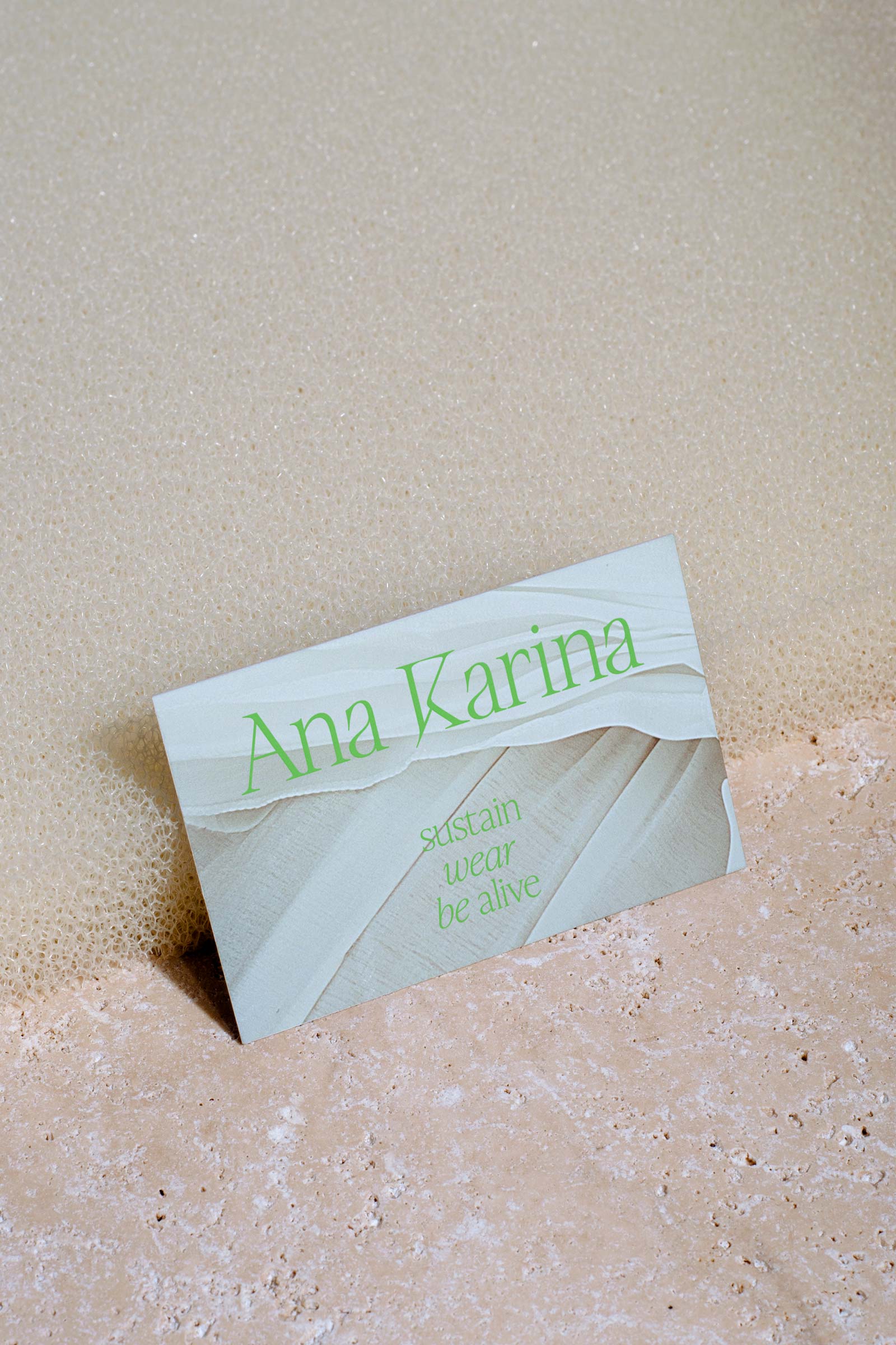 Ana Karina Sustainable Fashion Brand Kit – Business Card / Visitenkarte